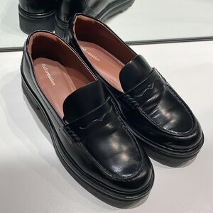 Reformation Agathea Chunky Black Loafer 7.5